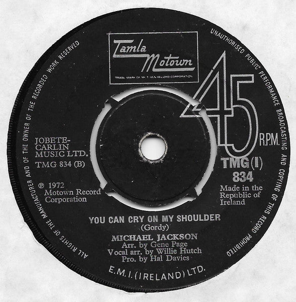 Michael Jackson : Ben (7", Single)