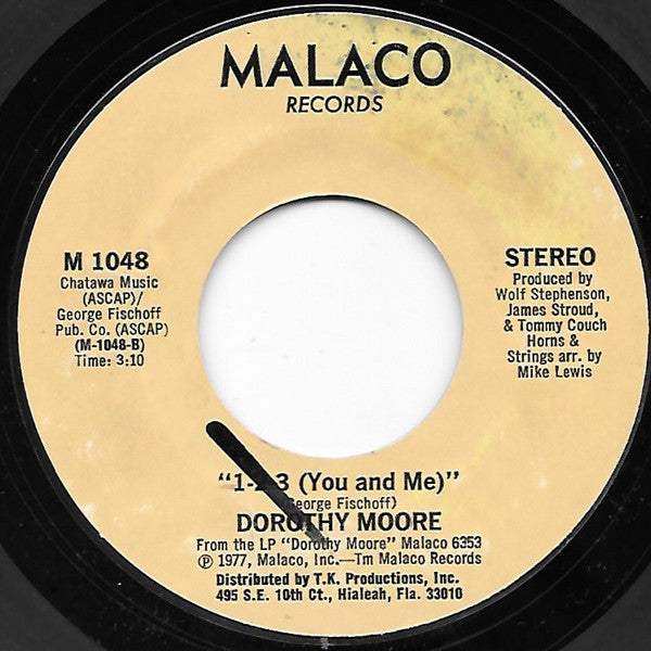Dorothy Moore : Let The Music Play (7", Single)