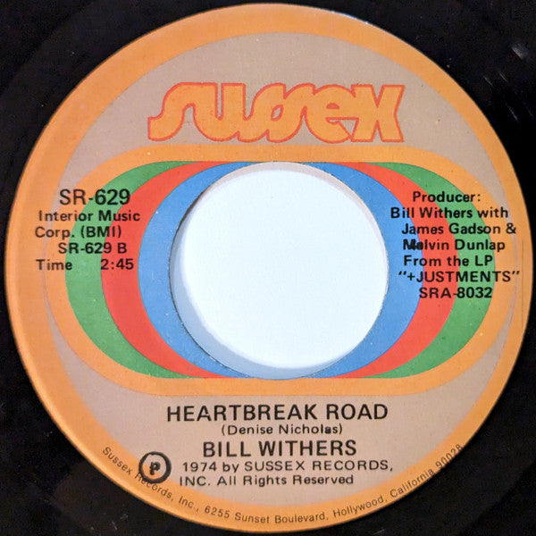 Bill Withers : Ruby Lee / Heartbreak Road (7", Single)