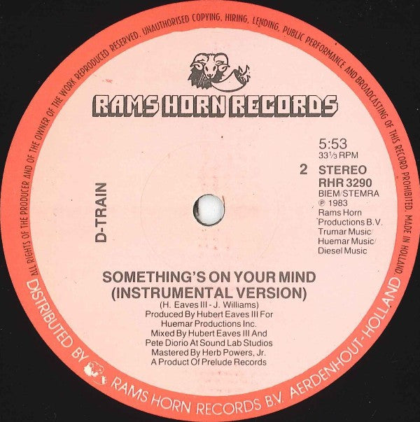 D-Train : Something's On Your Mind (12")