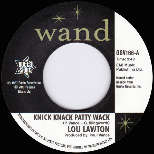 Lou Lawton / Walter Wilson : Knick Knack Patty Wack / Love Keeps Me Crying (7")