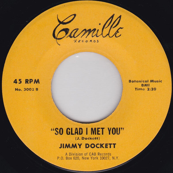 Jimmy Dockett : How Hurt I Am / So Glad I Met You (7")