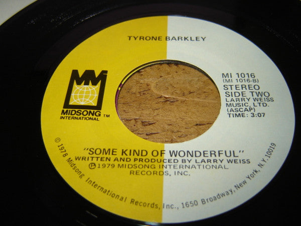 Tyrone Barkley : Man Of Value (7", Single, Styrene)