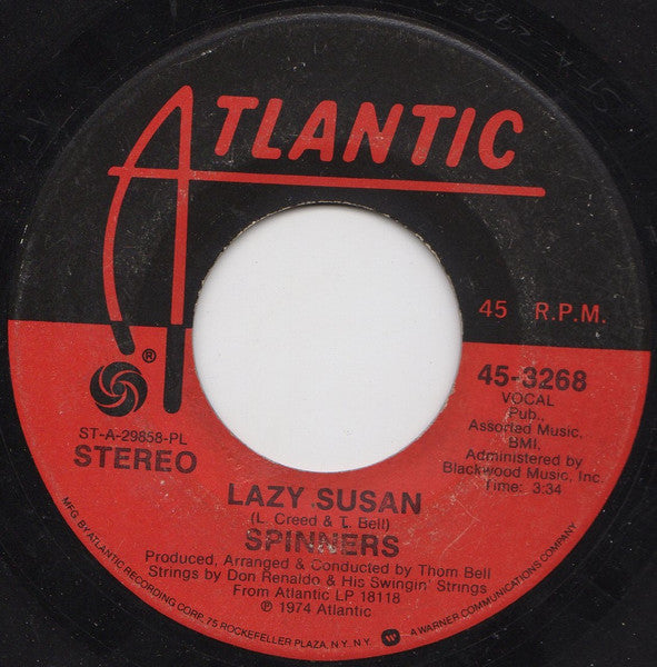 Spinners : Sadie / Lazy Susan (7", Single)