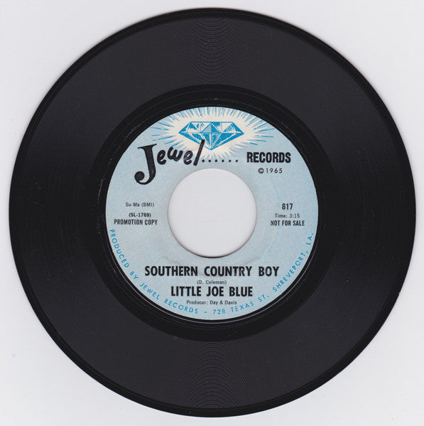 Little Joe Blue : Southern Country Boy / Peaceful Man (7", Promo)