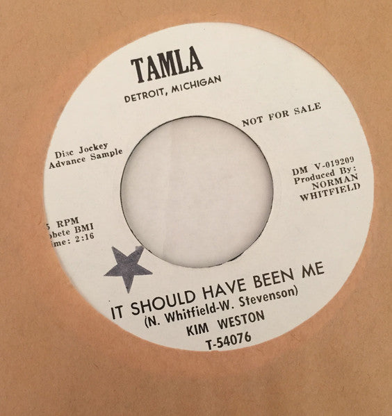 Kim Weston : It Should Have Been Me (7", Promo)