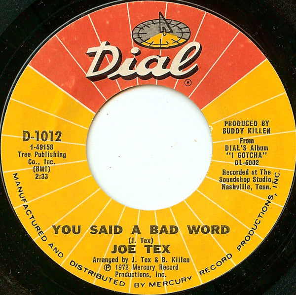 Joe Tex : It Ain't Gonna Work Baby (7", Styrene, Pit)