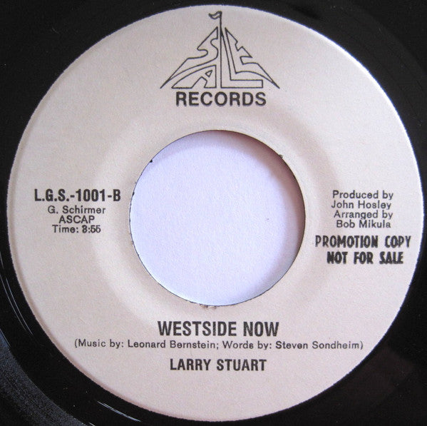 Larry Stuart : All I Need Is Your Love (7", Single, Promo)