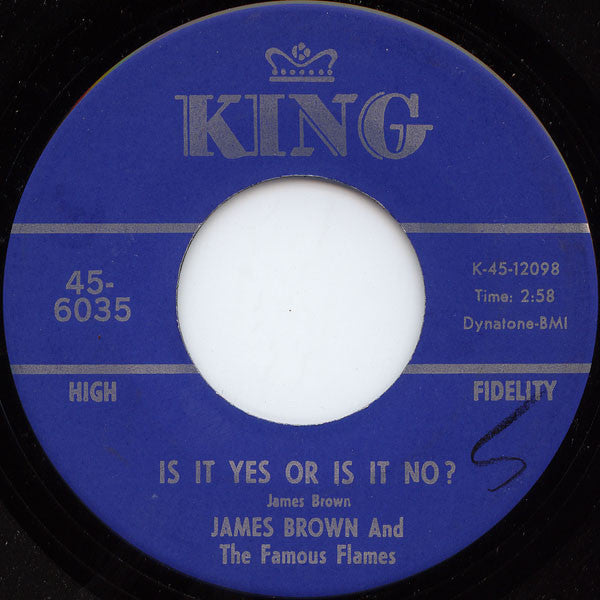 James Brown & The Famous Flames : It's A Man's Man's Man's World / Is It Yes Or Is It No? (7", Single, Ind)