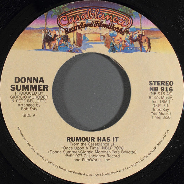 Donna Summer : Rumour Has It (7", Single)