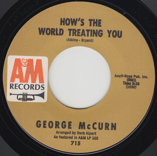 George McCurn : Please Send Me Someone To Love (7", Mon)