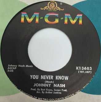 Johnny Nash : Good Goodness / You Never Know (7", Single)