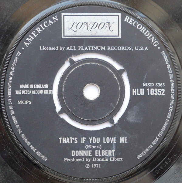 Donnie Elbert : Where Did Our Love Go (7", Single)