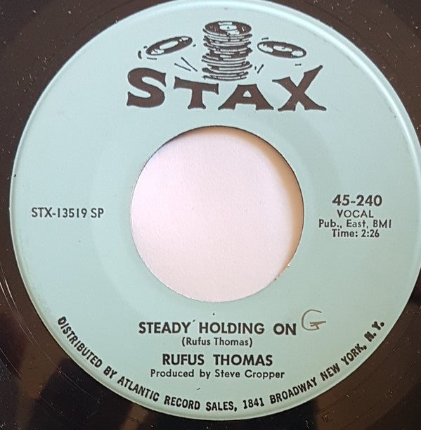 Rufus Thomas : Down Ta My House / Steady Holding On (7", Single, SP)