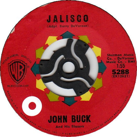 John Buck And His Blazers : Black Is The Color Of My True Love's Hair (7", Single)