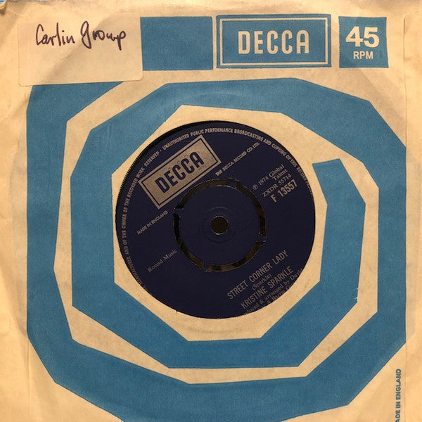 Kristine Sparkle : Gone But Not Forgotten (7")