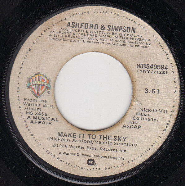 Ashford & Simpson : Happy Endings (7", Jac)