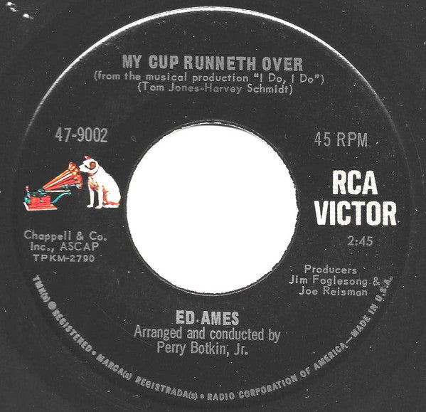 Ed Ames : My Cup Runneth Over (7", Single, Ind)