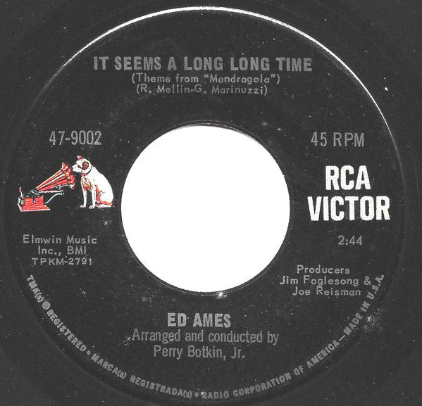 Ed Ames : My Cup Runneth Over (7", Single, Ind)