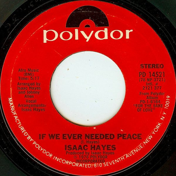 Isaac Hayes : Zeke The Freak (7")