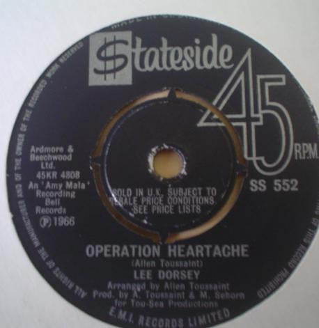 Lee Dorsey : Holy Cow / Operation Heartache (7", Single)