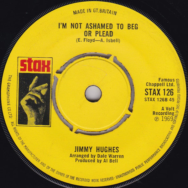 Jimmy Hughes : Chains Of Love (7", Single)