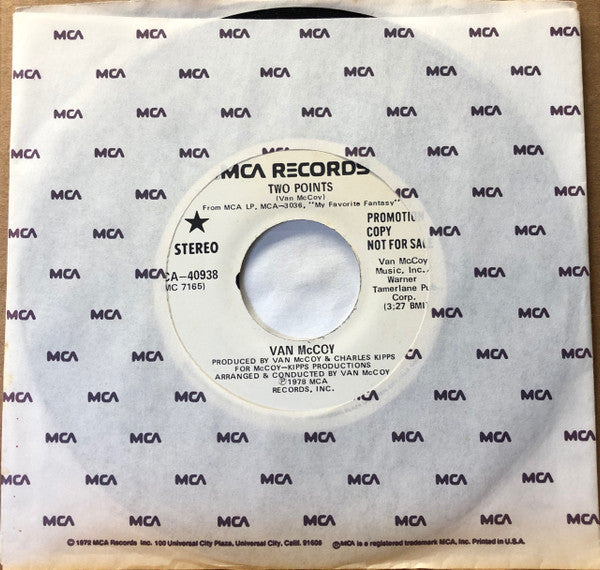 Van McCoy : Two Points / Trying To Make The Best Of It (7", Promo, Glo)