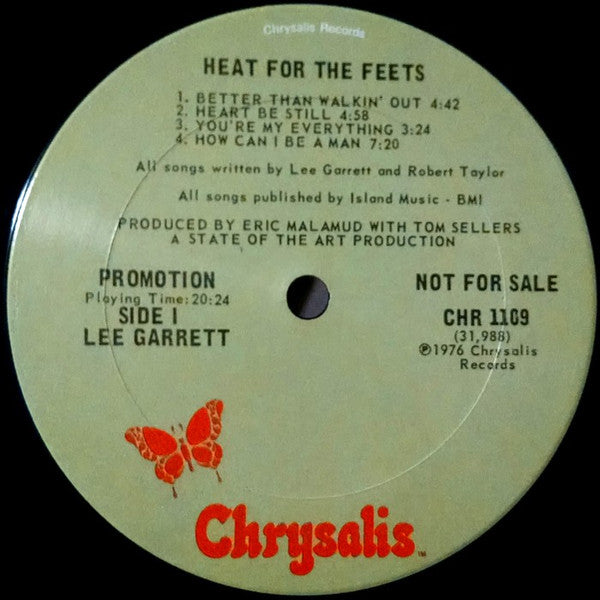 Lee Garrett : Heat For The Feets (LP, Album, Promo)