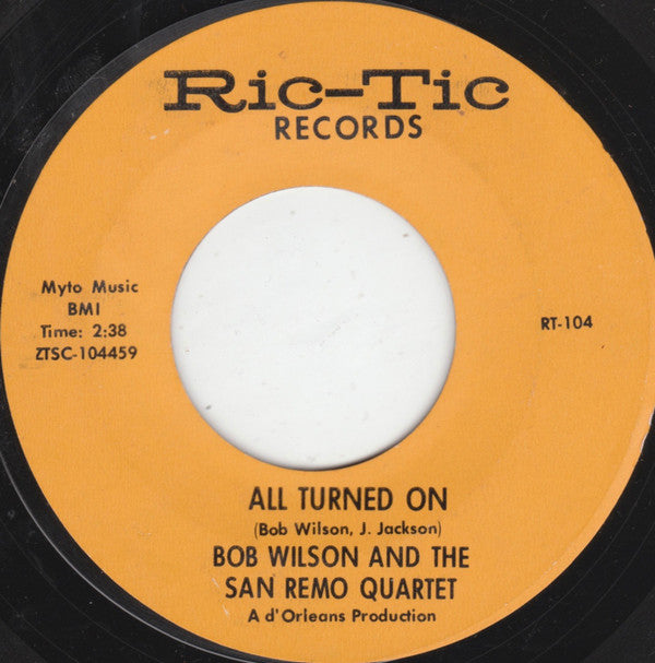 San Remo Golden Strings / Bob Wilson And Quartetto di San Remo : Hungry For Love / All Turned On (7", Single, Mono, Styrene, Ter)