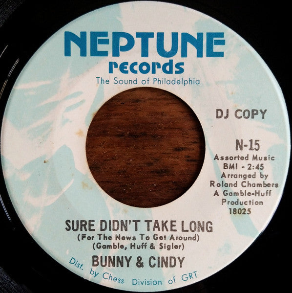 Bunny* & Cindy* : We're Only Human / Sure Didn't Take Long (For The News To Get Around) (7", Single, Promo)