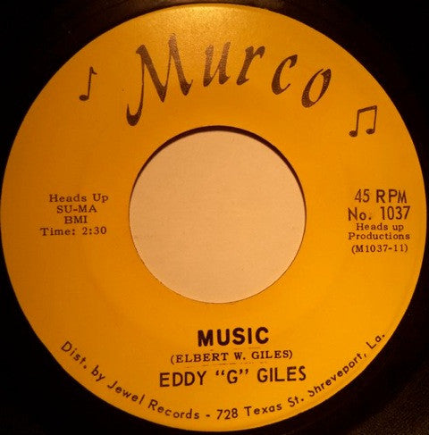 Eddy "G" Giles* : Happy Man (7")