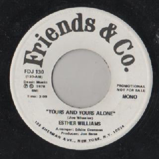 Esther Williams : Yours And Yours Alone (7", Single, Promo)