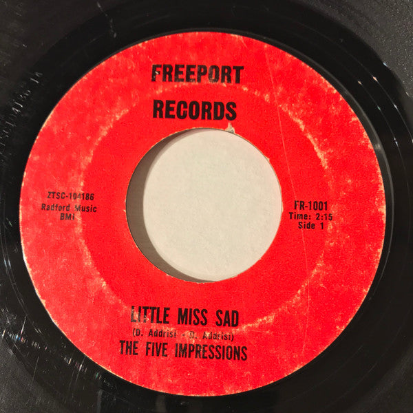 The Five Impressions : Little Miss Sad (7", Styrene)