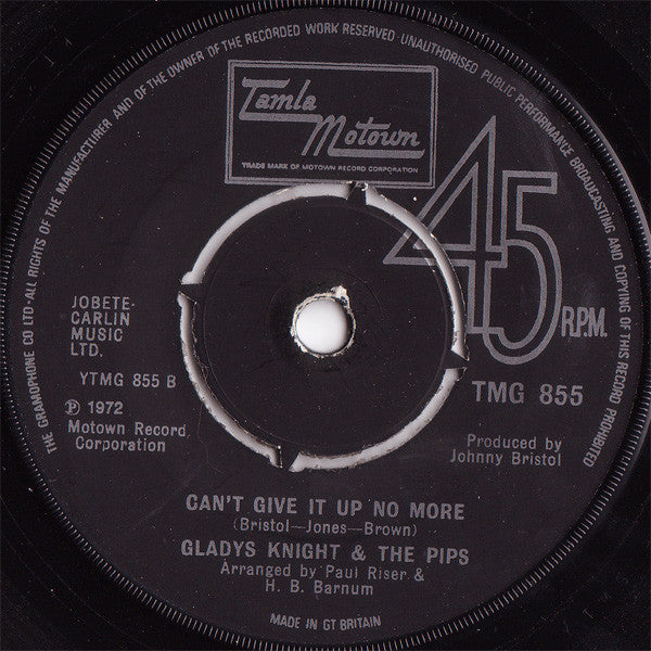 Gladys Knight And The Pips : Neither One Of Us (Wants To Be The First To Say Goodbye) (7")