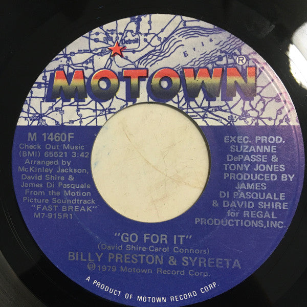 Billy Preston & Syreeta : Go For It / With You I’m Born Again (Vocal) (7", Single)