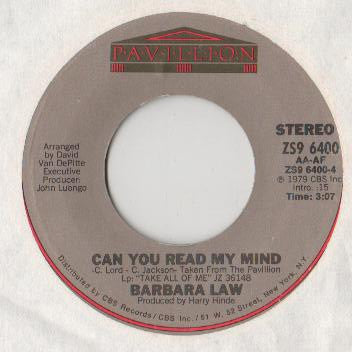 Barbara Law : Take All Of Me / Can You Read My Mind (7", Single)