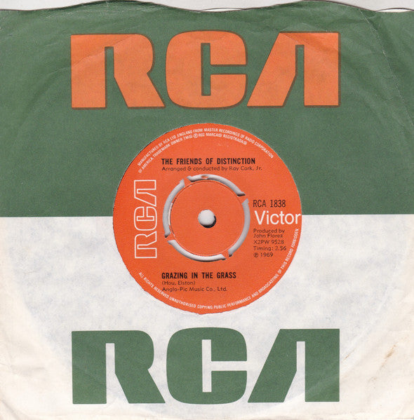 The Friends Of Distinction : Grazing In The Grass (7", Single, Mono)