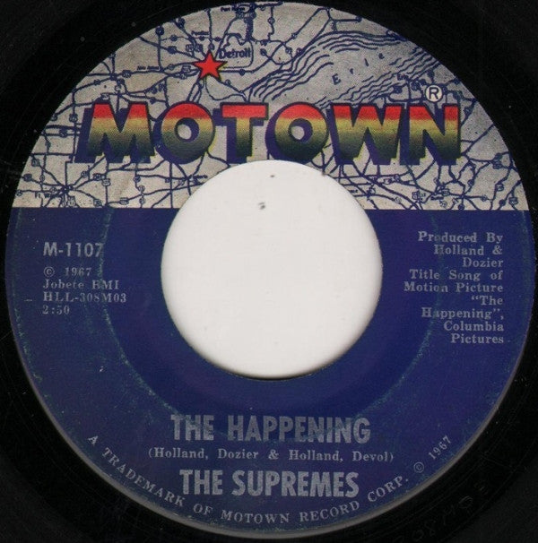 The Supremes : The Happening / All I Know About You (7", Single, ARP)