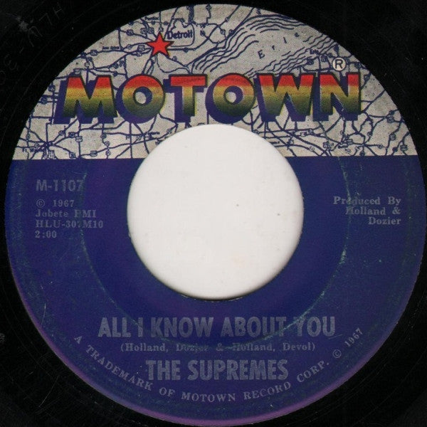 The Supremes : The Happening / All I Know About You (7", Single, ARP)