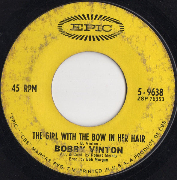 Bobby Vinton : There! I've Said It Again (7", Single)