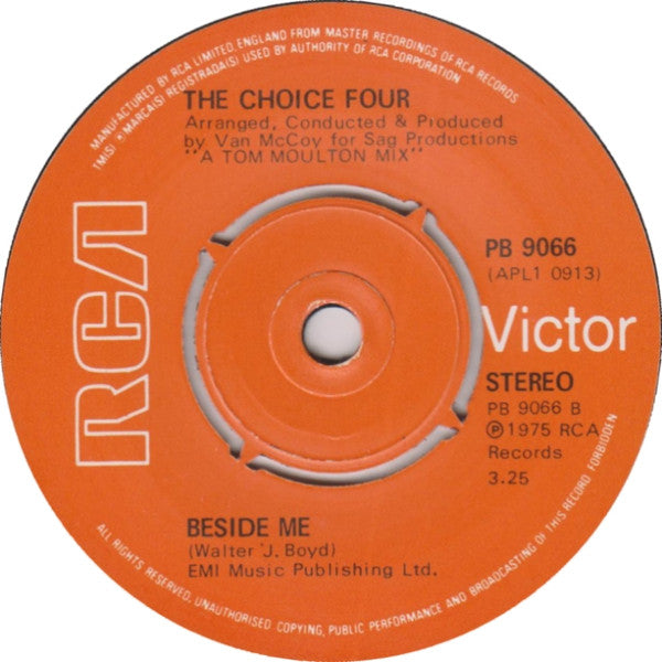The Choice Four : You're My Happiness / Beside Me (7", Single)