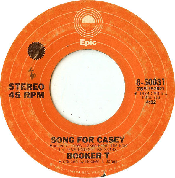 Booker T. Jones : Evergreen (7", Single)