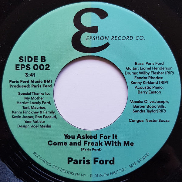 Paris Ford : Boogie On Down (7")