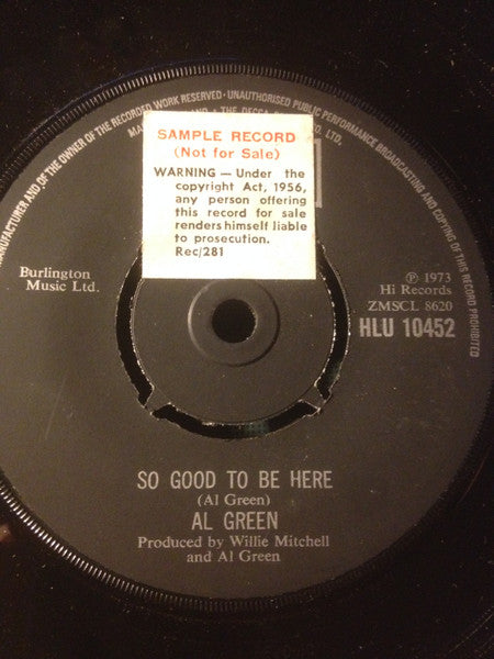 Al Green : Let's Get Married (7")