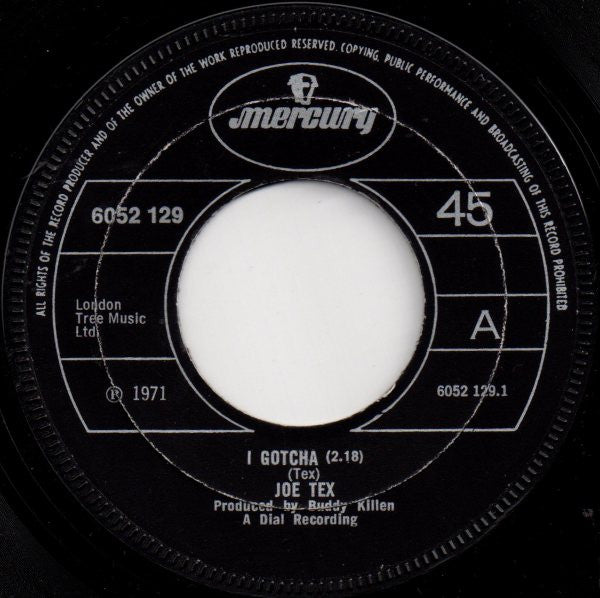Joe Tex : I Gotcha (7", Single, Pap)