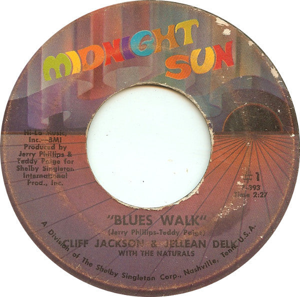 Cliff Jackson (5) & Jellean Delk With The Naturals (12) : Frank, This Is It / Blues Walk (7", Single)