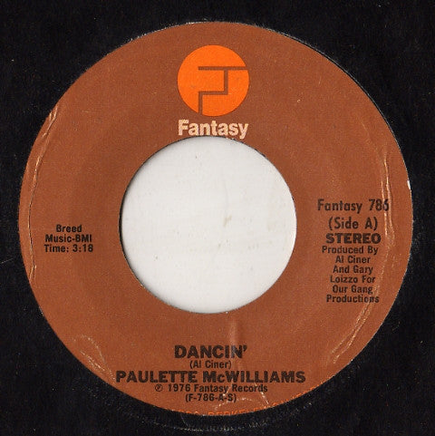 Paulette McWilliams : Dancin' (7")