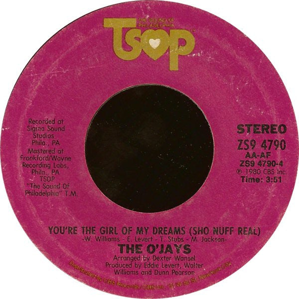 The O'Jays : Girl, Don't Let It Get You Down (7")