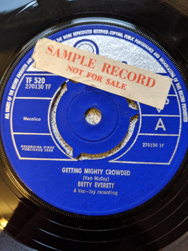 Betty Everett : Getting Mighty Crowded (7", Single)