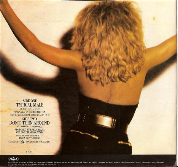 Tina Turner : Typical Male (7", Spe)